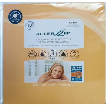 AllerZip Smooth Anti-Allergy & Bed Bug Proof Mattress or Box Spring Encasement - Twin XL 13'' - BOM1213
